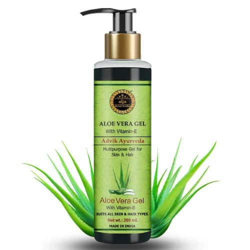 Advik Ayurveda Aloe Vera Gel with Vitamin-E (Paraben and Toxin- free), 200ml