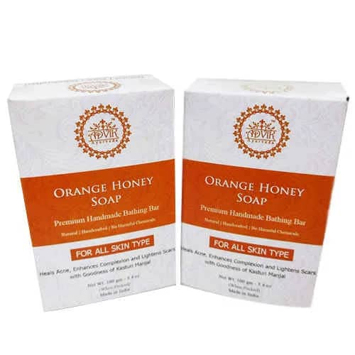 Advik Ayurveda Orange Honey Handmade Soap, 100 grams
