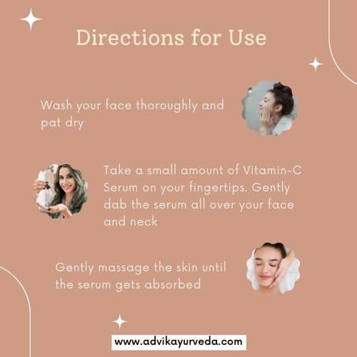 Advik Ayurveda Vitamin C Serum for Face & Instant Glow, 30ml