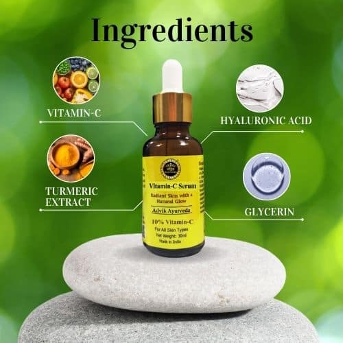 Advik Ayurveda Vitamin C Serum for Face & Instant Glow, 30ml
