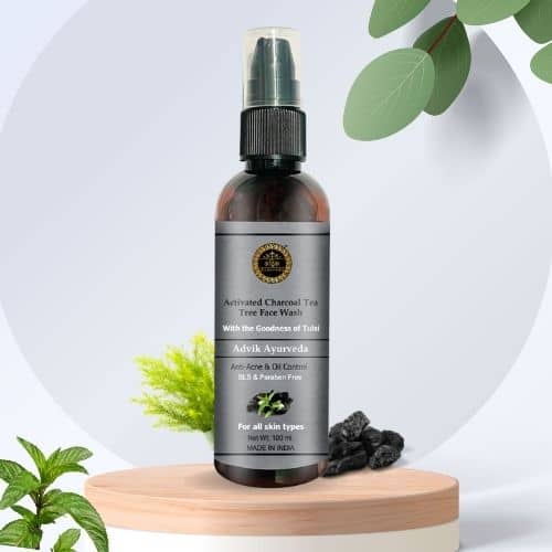 Charcoal Face Wash for Womens Skin by Advik Ayurveda