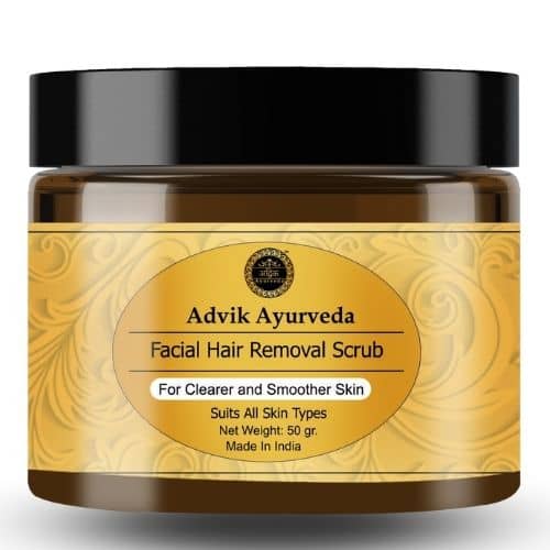 Advik Ayurveda Facial Hair Removal Scrub, 50 grams