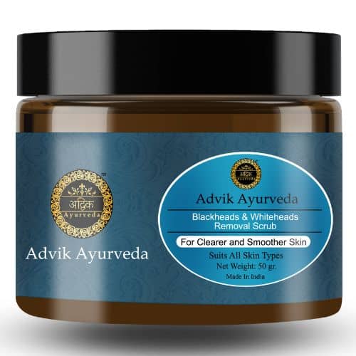 Advik Ayurveda Blackheads & Whiteheads Removal Scrub, 50 grams