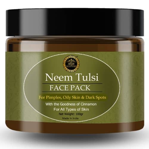 Neem Tulsi Face Pack for Pimples and Oily Skin,100 gr by Advik Ayurveda