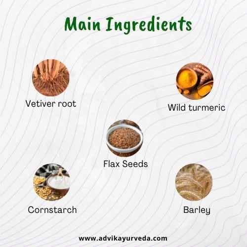 Advik Ayurveda Facial Hair Removal Scrub, 50 grams