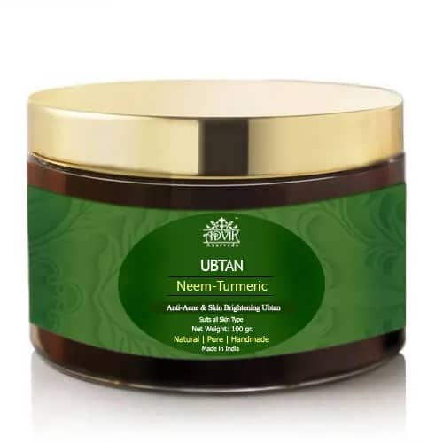 Advik Ayurveda Neem Turmeric Ubtan for Acne and Skin Brightening, 100 gr