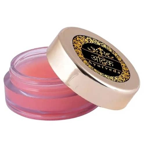 Advik Ayurveda Rose Lip Balm for Dry Lips, 15 gr (Natural & Preservative Free)