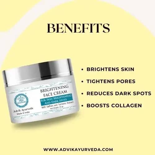 advik ayurveda benefits of brightening face cream
