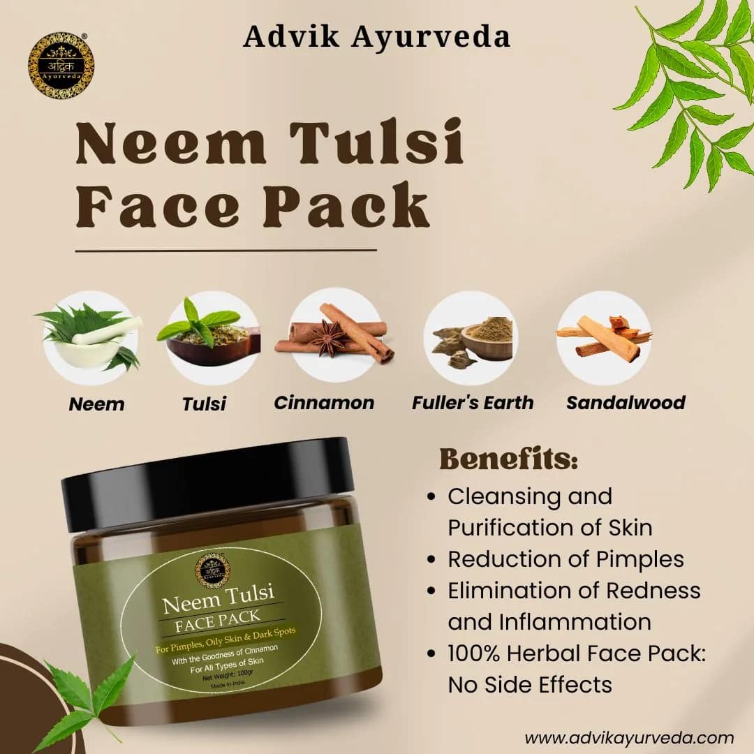 Neem Tulsi Face Pack by Advik Ayurveda