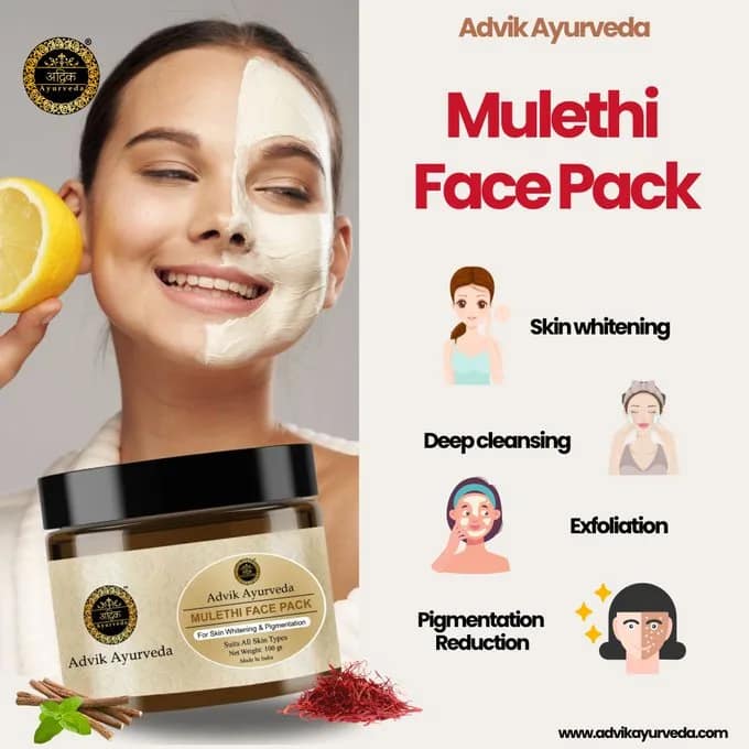 Mulethi Face Pack for Skin Whitening and Pigmentation