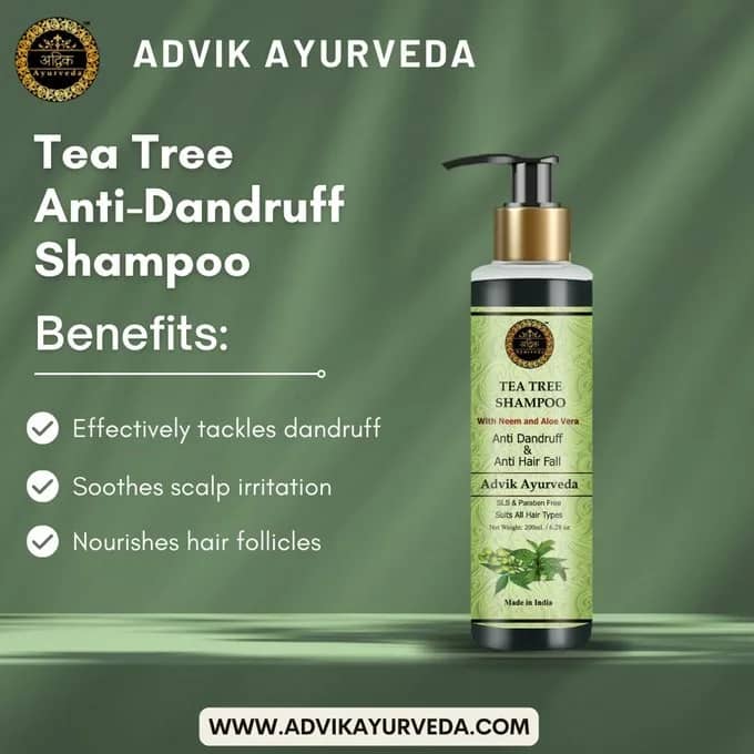 Advik Ayurveda Tea Tree Anti-Dandruff Shampoo