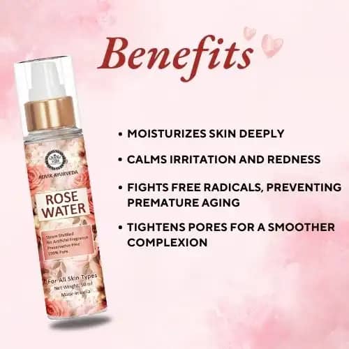 Advik Ayurveda Rose Water Benefits