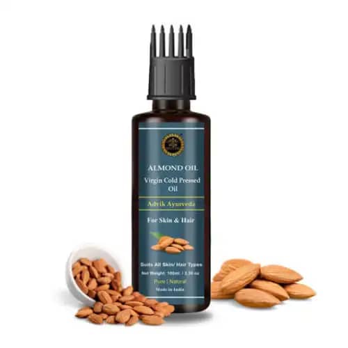 Advik Ayurveda Almond Oil 100 ml- Cold Processed Oil For Skin & Hair by Advik ayurveda