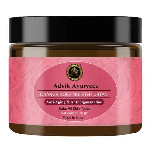 Advik Ayurveda Orange Rose Mulethi Ubtan